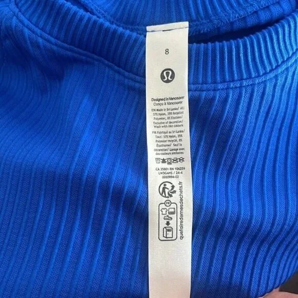NWT LULULEMON Rest Less Blue Pullover SZ 8 - Picture 4 of 16